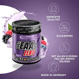 Амінокислота IronMaxx 100% EAAs Zero Лісові ягоди 500 г - мініатюра 2