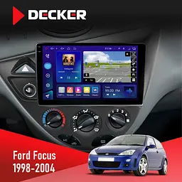 Штатна магнітола Ford Focus 1998-2004 Decker D9-009 4x64, DSP, 4G, 2k Decker (НФ-00008176)