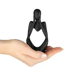 Статуетка декоративна МВМ My Home Мислитель чорна (DH-ST-16-2 BLACK) - мініатюра 5