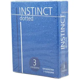 Презервативи латексні Instinct з пухирцями зі змазкою 3 шт. - мініатюра 2