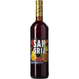 Напій винний Salute Sangria слабоалкогольний зброджений напівсолодкий червоний 6-6.9% 0.75 л