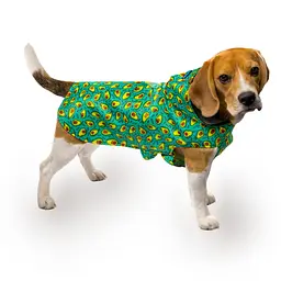 Дощовик для собак з капюшоном Barksi Textile розмір XXS Авокадо - мініатюра 3