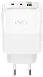 Сітчастий зарядний пристрій L139 triple GaN nitride USB-A/2USB-C 65W Білий