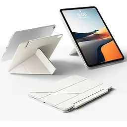 Обкладинка BeCover Ultra Slim Origami Magnetic з кріпленням Apple iPad Air 11" M2/M3 2024/2025 Beige (712957) - мініатюра 3