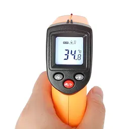 Безконтактний інфрачервоний термометр VKTECH GM320, до 380 градусів (100099) - мініатюра 3