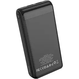 Портативна батарея Power Bank Hoco J59A Famous Xiaomicro+Lightning+Type-C LCD 20000mAh Black - мініатюра 2