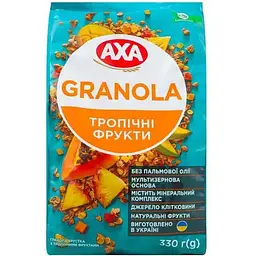 Гранола Аха 330г Тропічні фрукти хрустка