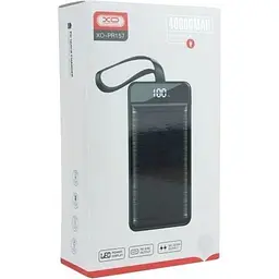 Зовнішній акумулятор XO PR157 із лампою 40000 mAh чорний - мініатюра 3