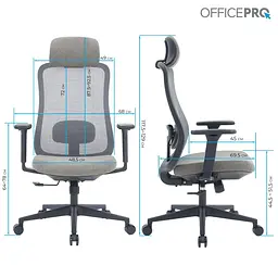 Офісне крісло OfficePro Wave OC599-B-DG-DG (OC599-B-DG-DG) - мініатюра 9