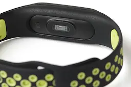 Силіконовий ремінець Primo Perfor Sport для Xiaomi Mi Band 2 Black Green - мініатюра 3