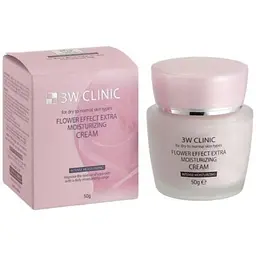 Крем для обличчя 3W Clinic Flower Effect Extra Moisture Cream зволожуючий 50 мл - мініатюра 2