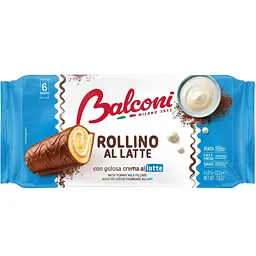 Бисквитные рулетики Balconi Rollino al Latte 222 г