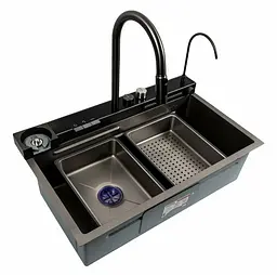 Кухонна мийка Platinum HANDMADE 75*46D (SP000041260) - мініатюра 6