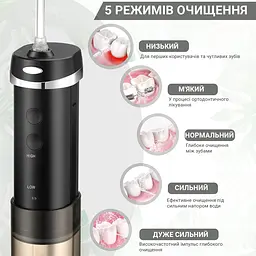 Іригатор H2ofloss HF-10 Mini Black (H2OHF10) - мініатюра 6