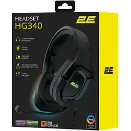 Гарнітура геймерська дротова 2E Gaming HG340 RGB 2 м Чорна - мініатюра 9
