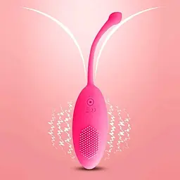 Віброяйце з масажними щетинками USB 18 см Жовтий K0494-2 - мініатюра 2