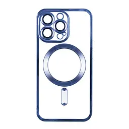 Чохол TPU Metallic Full Camera Magsafe Apple iPhone 13 Pro Blue