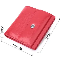 Зручне жіноче портмоне з натуральної шкіри ST Leather 22723 червоний - мініатюра 3