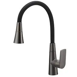Змішувач для кухні Mixxus Premium Matis 011-T (Nut) graphite refl.black MI8268, Графіт