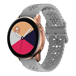 Ремінець Flower для Samsung Gear S2 Classic - сірий ширина кріплення 20мм силікон Watchbands (W32-5WB23858469) - мініатюра 2