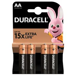 Батарейка Duracell Basic LR6/AA (4шт) - мініатюра 3