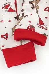 Дитячий чоловічок з начосом з різдвяним принтом Christmas reindeer на блискавці - мініатюра 5