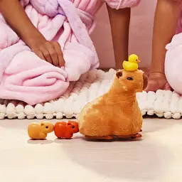 Інтерактивна іграшка Pets & Robo Alive Mama & Baby Surprise S1 Мама капібара з сюрпризом (9574) - мініатюра 4