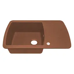 Кухонна мийка Adamant OPTIMAKS terra-cotta 775x495x200 мм, з крилом 77,5 см - мініатюра 2