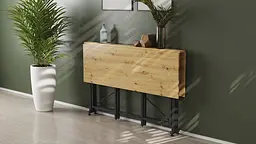 Стіл-книга трансформер Оріон 3 Ferrum-decor 750x1150x880 Чорний метал ДСП Дуб Артізан 16 мм (FRD-105086) - мініатюра 10