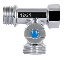 Кран кульовий приладовий Thermo Alliance Standart 1/2"Зх3/4"Зх1/2" В SD186W152015 - мініатюра 3