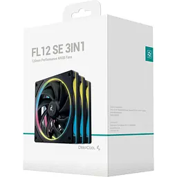Комплект вентиляторів Deepcool FL12SE 3IN1 для корпусу 3*120x120x25мм, HB, 400~1900 RPM±10%, - мініатюра 6