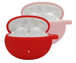 Чохол-накладка DK Silicone Candy Friendly з карабіном для Huawei FreeBuds 4i (red) - мініатюра 2