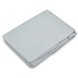 Чохол на мотоцикл XL 240×140 см, сріблястий, водонепроникний PEVA, для скутера або велосипеда - мініатюра 2