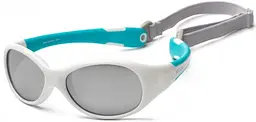 Дитячі сонцезахисні окуляри Flex 3-6р біло-бірюзовий Koolsun det0018574