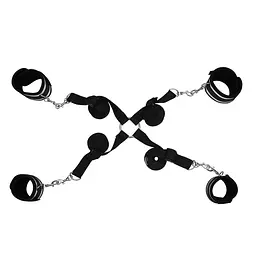 Набір для бондажу Bed Restraints (чорний) - мініатюра 2