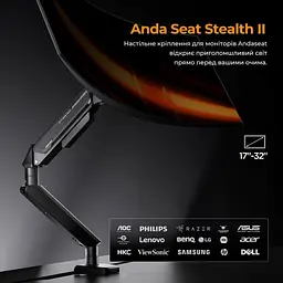 Кронштейн Anda Seat Stealth II 17''-32'' White AD-W-A6D-1S-FW - мініатюра 12