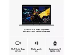 Ноутбук Apple MacBook Pro 14 Late 2024 Silver (Z1FB000MG) - мініатюра 3