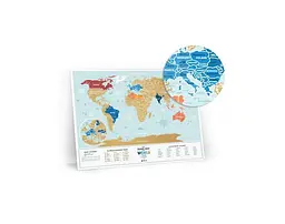 Скретч карта світу 1DEA.me Travel Map Holiday Lagoon World (13052) - мініатюра 3