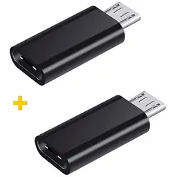 Перехідник USB Type-C to MicroUSB AC-020 2 pcs XoKo (XK-AC020-BK2)