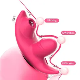 Смарт-вібратор у трусики Love Spouse Tongue з Bluetooth 9 режимів Рожевий - мініатюра 2
