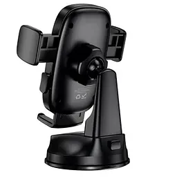 Автоутримувач BOROFONE BH132 Follower one-button car holder (center console) чорний 6941991121302