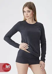 Жіноча футболка Hot Touch Key LVD 729.1 чорно-меланжева L