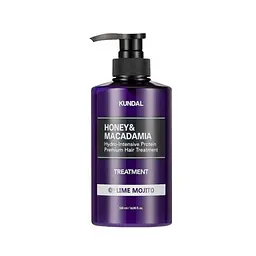Поживний кондиціонер з медом та олією макадамії Honey & Macadamia Protein Hair Treatment Lime Mojito Kundal 500 мл