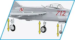 Конструктор СОВИ истребитель LIM1 Polish Air Force 1952 5822 - миниатюра 6