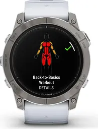 Смарт-годинник Garmin Epix Pro [Gen 2] Sapphire Edition 51mm Titanium with Whitestone Band [010-02804-10] [86531] - мініатюра 8