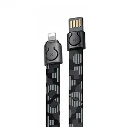 Кабель Baseus Gold Collar Cable USB to Lightning 2.4A 0.35m CALJL-AP1 Black