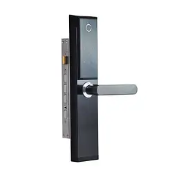Замок біометричний автономний Trinix TRL-5104BTF Black Right з Bluetooth, зчитувачем відбитків пальців і карт Mifare (65-00043) - мініатюра 2