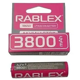 Літій-іонний акумулятор Rablex 18650 3800 mAh 3.7 V (Li-ion) Original рожевий - мініатюра 2