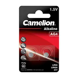 Батарейка Camelion AG4 / LR66 лужна 2 шт. (AG4-BP2)