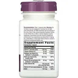 Стрес формула В-комплекс Nature's Way B-Stress Formula преміум-суміш 100 вегетаріанських капсул - мініатюра 2